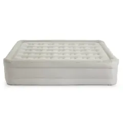 Insta-Bed 18 Inch Queen Sized Inflatable Airbed Mattress with Internal AC Pump