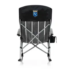 MLB Kansas City Royals Outdoor Rocking Camp Chair - Black