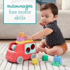 Infantino Super Soft 1st Stack and Go Explorers Stacking Toy Playset - Fire Truck