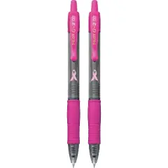 Pilot G2 BCA Retractable Gel Pens Fine Point Pink Ink 2/Pack (31312) 912182