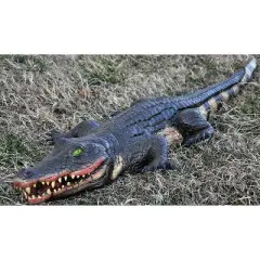 Morris Costumes Swamp Alligator Halloween Decoration - 5 in x 48 in x 14 in - Black