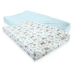 Touched by Nature Baby Organic Cotton Changing Pad Cover, Forest, One Size