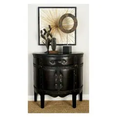 Wood Half Moon Buffet Dark Espresso - Olivia & May