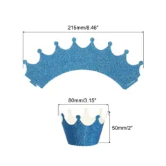 Unique Bargains Paper Disposable Decorative Baking Cups for Anniversary Birthday