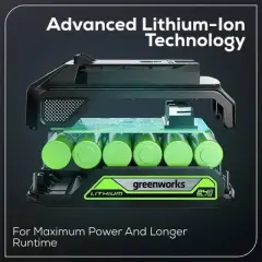 Greenworks Powerall 2x24V 21" SP Mower Kit with (2) 5.0Ah Batteries and Charger