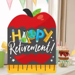 Big Dot of Happiness Teacher Retirement - Congratulations Giant Greeting Card - Big Shaped Jumborific Card