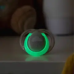 Tommee Tippee Night Pacifier 18-36m - White and Gray - 6pk