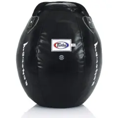 Fairtex HB11 Uppercut Bag Punching Bag for Muay Thai, Kickboxing, MMA (HB11 - Black Unfilled)
