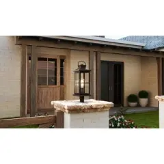 Urban Ambiance Luxury Transitional Outdoor Post Light 20.25''H x 7''W,  Olde Bronze Finish,  Anaheim Collection, UHP1293