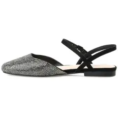 Journee Collection Womens Nysha Tru Comfort Foam Buckle Square Toe Ballet Flats