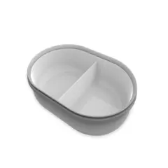 Microchip Feeder Mat and Bowl Set Grey
