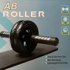Ab Roller Wheel with Kneeling Pad for Abdominal and Core Strength Training for Men and Women