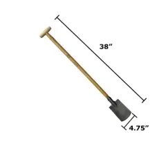 DeWit Junior Spade with Long T-Handle &ndash; Lightweight, Durable Heirloom Tool