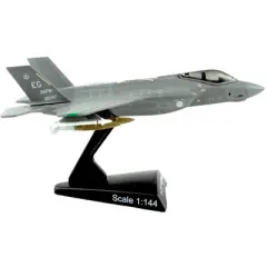Lockheed Martin F-35 Lightning II Aircraft "AF08-0747 First in Service" USAF 1/144 Diecast Model Airplane by Postage Stamp