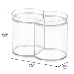 InterDesign Set of 2 Stackable Dual Canister Storage