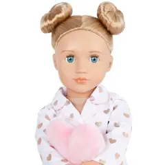 Our Generation Serenity with Heart Polka Dot Pajama Outfit 18" Slumber Party Doll