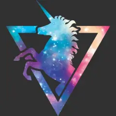 Men's Design By Humans Galaxy Unicorn By Retkikosmos Tank Top