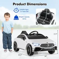 Infans 12V Kids Ride on Car w/Remote Rocking Function Transport Wheels Lights & Music