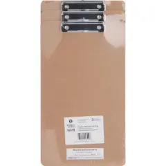 Business Source Clipboard Flat Clip Legal 3/PK Brown 16519