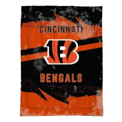 NFL Cincinnati Bengals Slanted Stripe Twin Bed in a Bag Set - 4pc