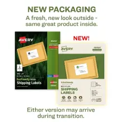 Avery EcoFriendly Laser/Inkjet Shipping Labels 3 1/3 x 4 White 600/Pack 48464