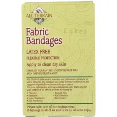 All Terrain Fabric Bandages Latex Free Flexible Protection Assorted Sizes - 30 ct