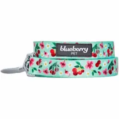 Blueberry Pet Cherry Garden Dog Collar with Dainty Flowers