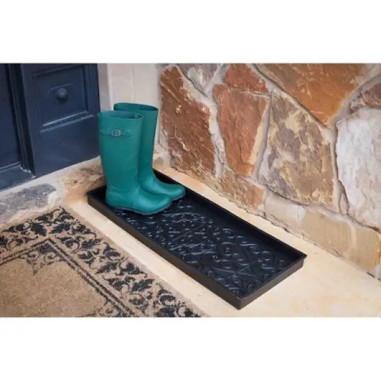 BirdRock Home 34''LX14''W Decorative Rubber Boot Tray image {3}