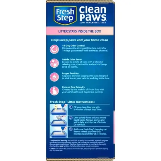Fresh Step Clean Paws Calm Cat Litter - 22.5lbs image {5}