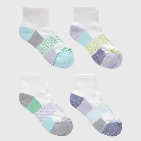 Hanes Women's Absolute Active 4pk Ankle Socks - Assorted Color 5-9: Cushioned, Seamless Toe image {1}