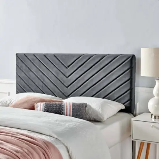 Alyson Chevron Tufted Performance Velvet Headboard - Modway image {5}