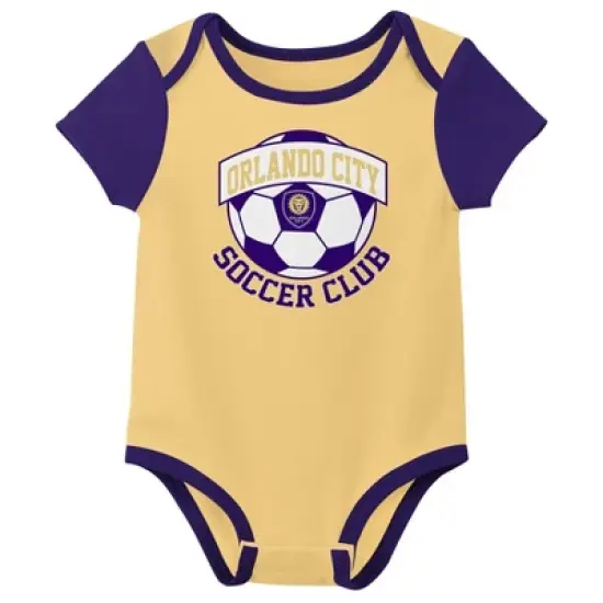 MLS Orlando City SC Infant Boys' 3pk Bodysuit image {1}