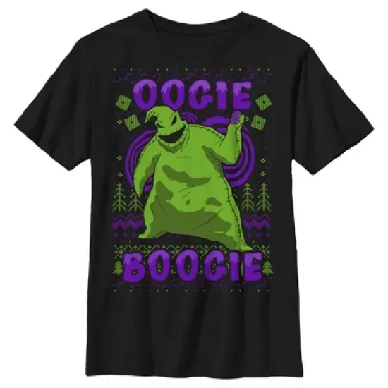 Boy's The Nightmare Before Christmas Oogie Boogie Ugly Sweater T-Shirt image {4}