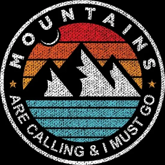 Women's Design By Humans Mountains Are Calling, I Must Go By DragonTee Racerback Tank Top image {1}