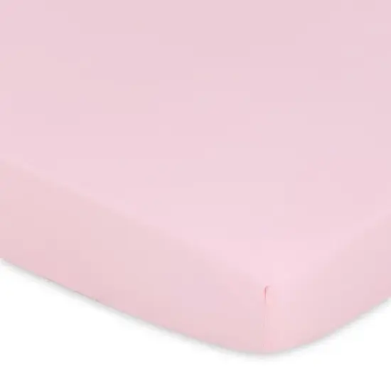 The Peanutshell Mini Crib, Playard Sheets, 3 Pack, Pink Roses/Ditsy Floral | White, Pink, Grey image {6}