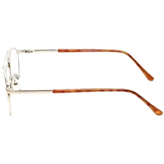 Calabria 1110C Designer Stainless Steel Reading Glasses image {2}
