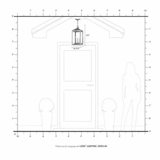 Livex Lighting Nyack 3 - Light Pendant in  Brushed Nickel image {1}