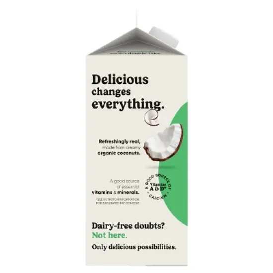 So Delicious Organic Unsweetened Dairy-Free Coconutmilk - 0.5gal image {11}