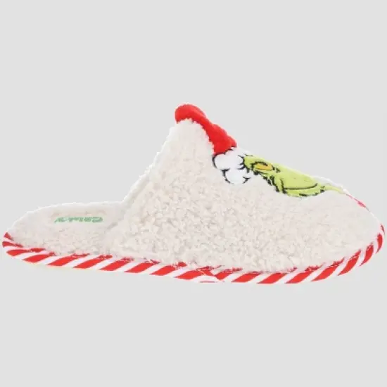 The Grinch Women's Holiday Scuff Slippers - Ivory image {3}