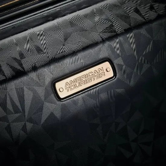 American Tourister Belle Voyage Hardside Medium Checked Spinner Suitcase - Black image {4}