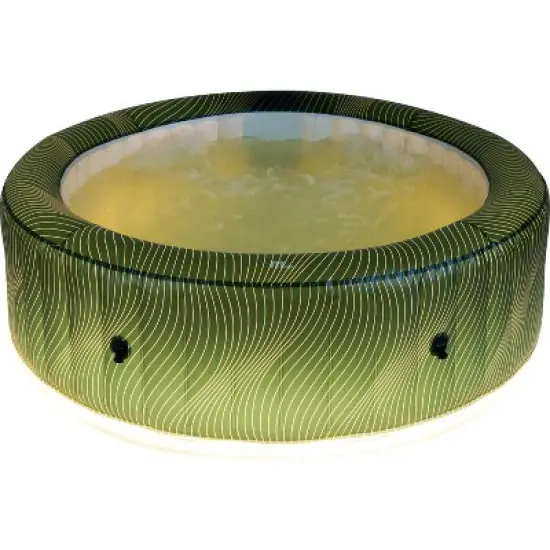 MSpa Meteor Round Bubble Spa with Thermal Cover 245 Gal 164 Electric 110 Volt AC Inflatable Hot Tub image {2}