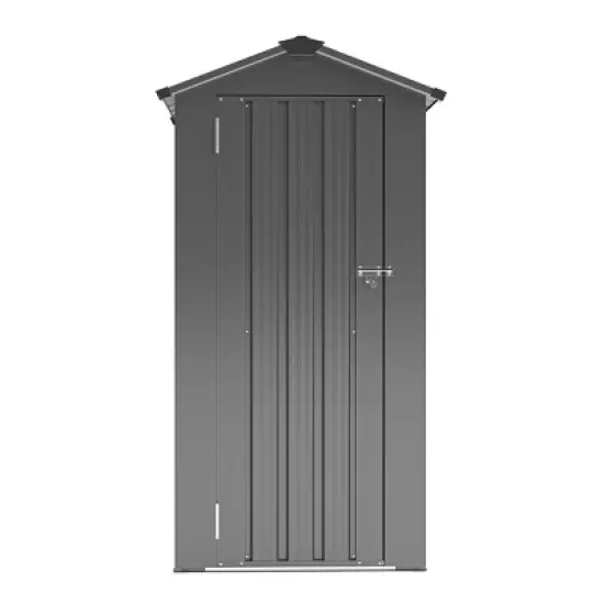 2.5&times;1.4 FT Small Outdoor Tool Shed with Adjustable Shelves, Weather-Resistant Metal Storage Shed for Backyard or Garden&ndash;The Pop Home image {4}