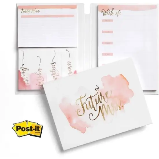 Undated Post-it Future Mrs. Wedding Planner - Canopy Street image {1}