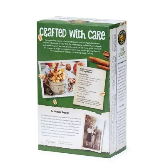 Nature's Path Organic Instant Hot Oatmeal Apple Cinnamon 8 Packets image {4}