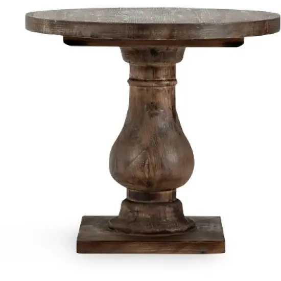 Biltmore Round End Table Aged Brown image {5}
