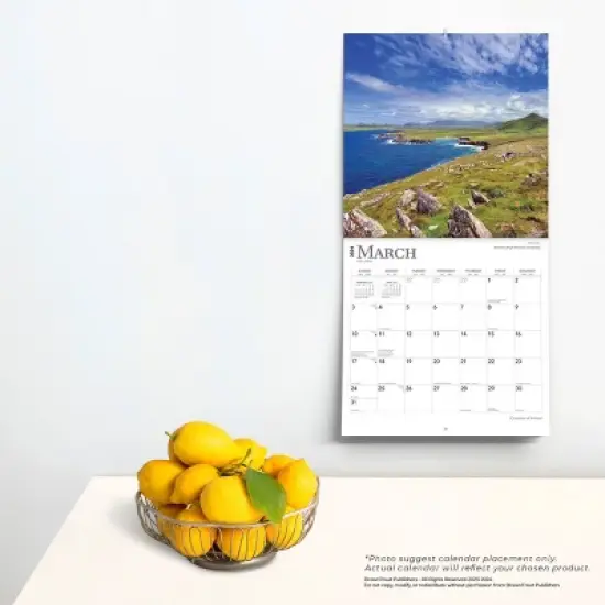 Browntrout 2024 Wall Calendar 12"x12" Coastline of Ireland image {3}