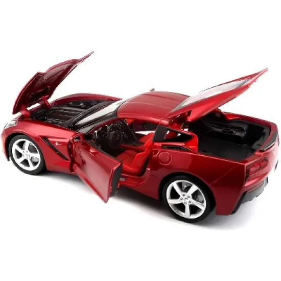 2014 Chevrolet Corvette C7 Stingray Metallic Red 1/18 Diecast Model Car by Maisto image {2}