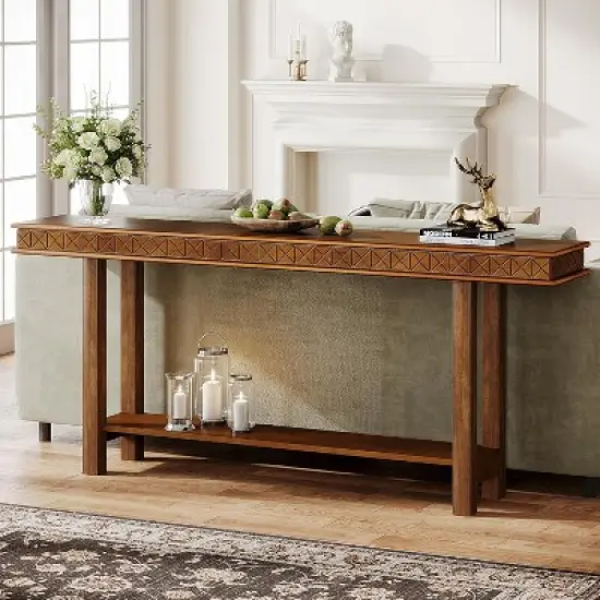 Tribesigns 70.9" Wood Entryway Console Table image {2}