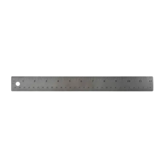 12" Metal Ruler - up&up&trade; image {1}