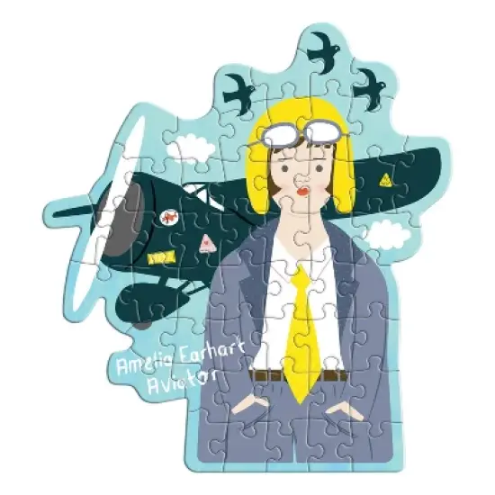 Piccolina Amelia Earhart Kids' Jigsaw Puzzle - 50pc image {2}